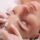 woman is getting botox injected